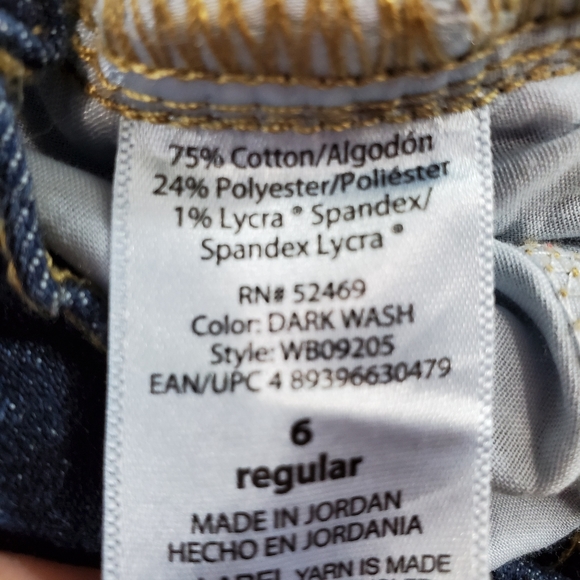 Wonder Nation Slim Jeans Size 6 Adjustable Waist - Picture 7 of 7
